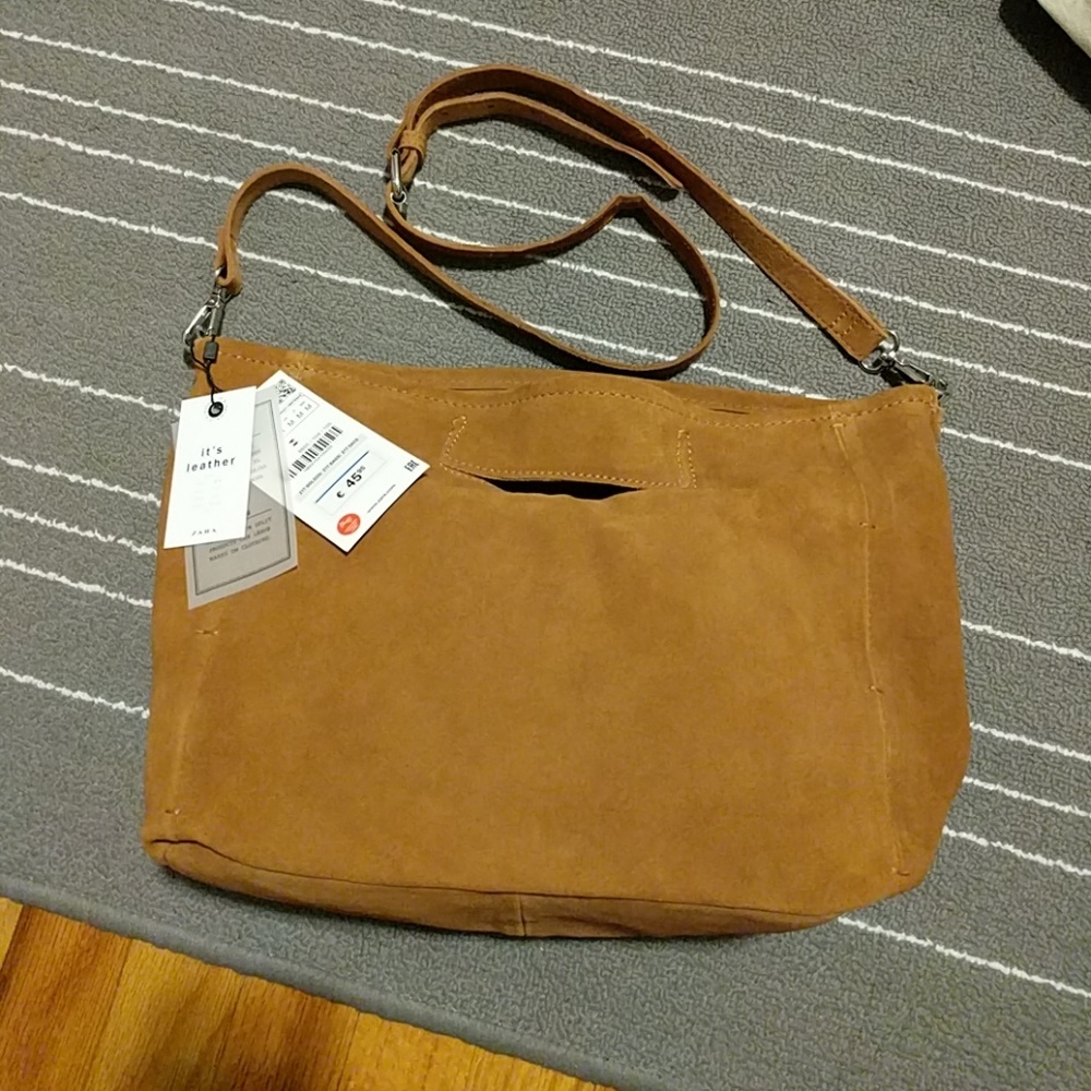 Zara Suede Leather Bag